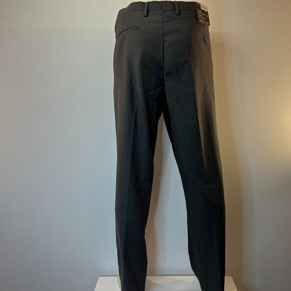 Alberto Cardinali Men's Gray Flat Front Slim Fit Dress Pants - Size 40 x 32 -NWT - Picture 5 of 7